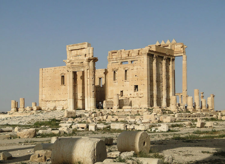 Palmyra - Before and After Syrian Civil War