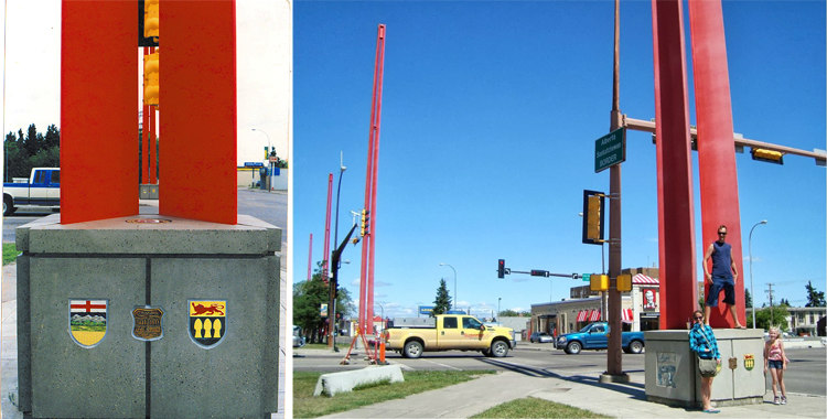 Alberta and Saskatchewan - Lloydminster Border Markers