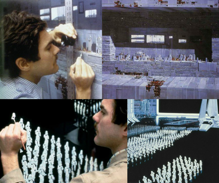 Matte Paintings Used for Filming Star Wars