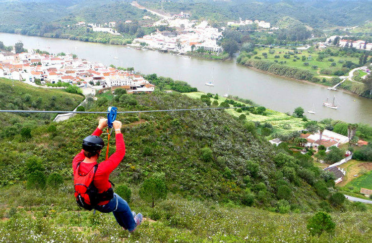 Portugal and Spain Border with Zipline