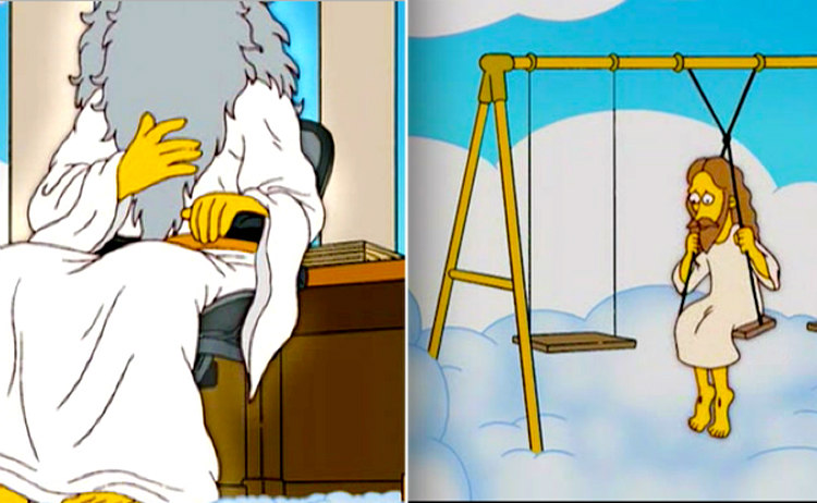 God and Jesus Christ - The Simpsons