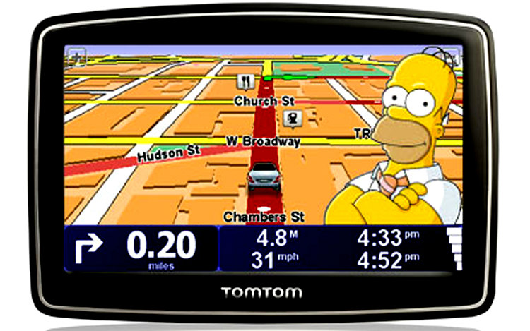 Homer's TomTom GPS Voice