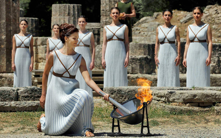 Olyping Flame in Greece