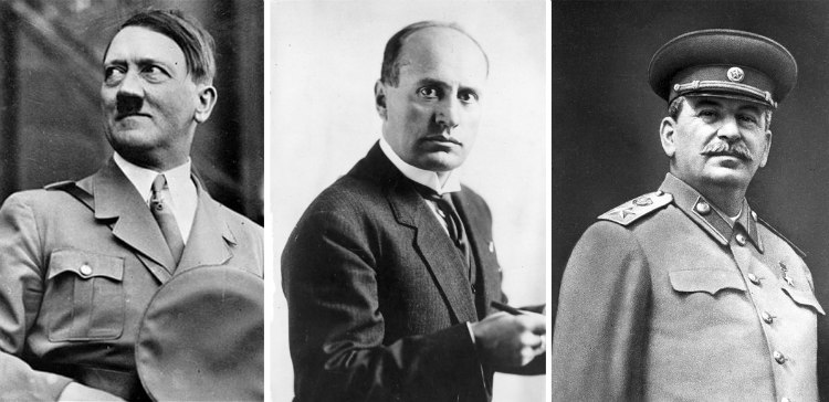 Hitler, Mussolini and Stalin
