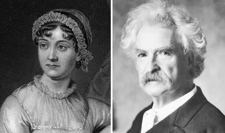 Mark Twain and Jane Austen