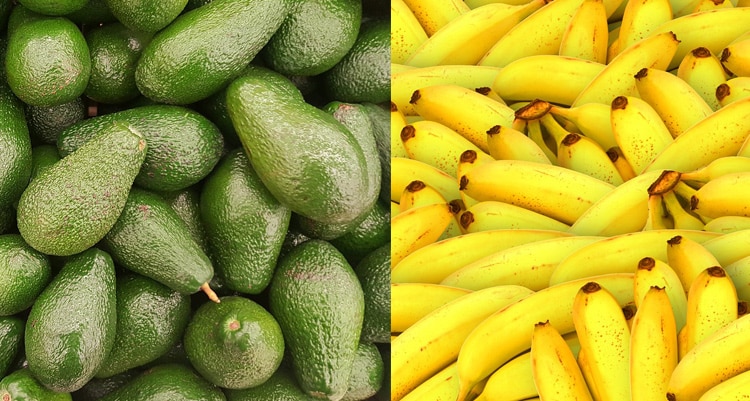 avocado has as twice the potassium as a banana