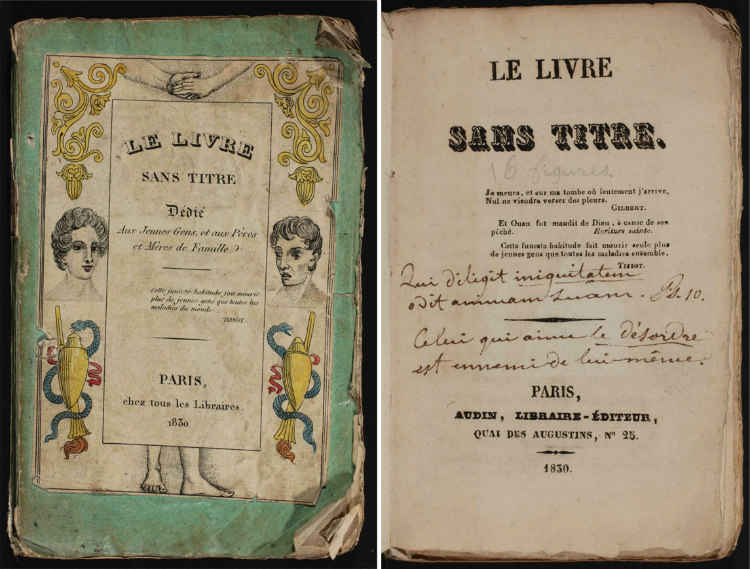 Cover Pages of Le Vivre Sans Titre