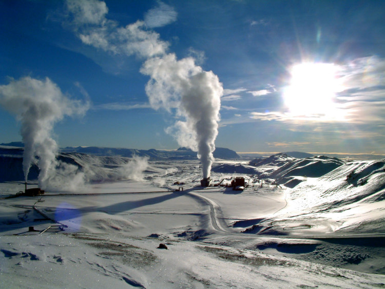 Geothermal Power Station in Iceland