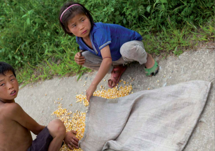 Children Gathering Corn