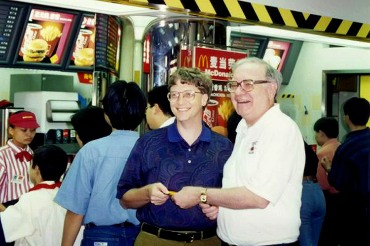 Bill Gates with His McDonald's Gold Card