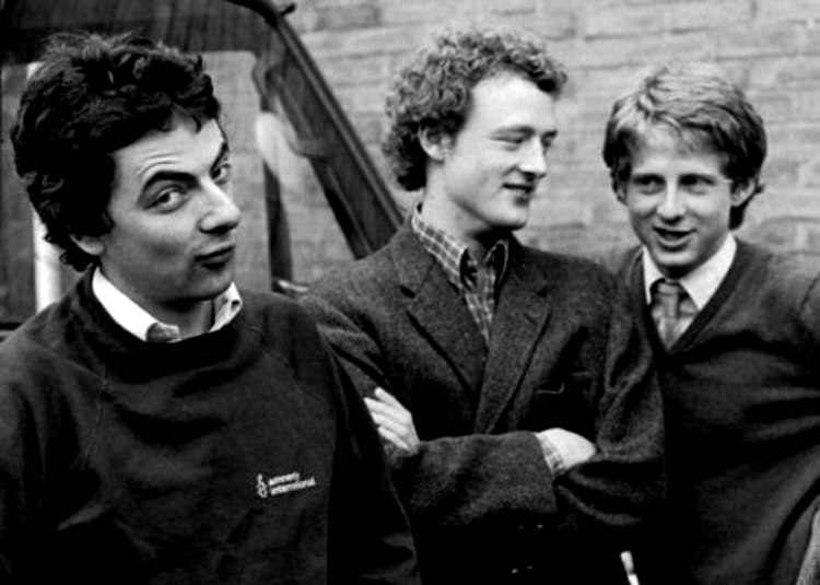 Howard Goodall, Rowan Atkinson and Richard Curtis in 1980