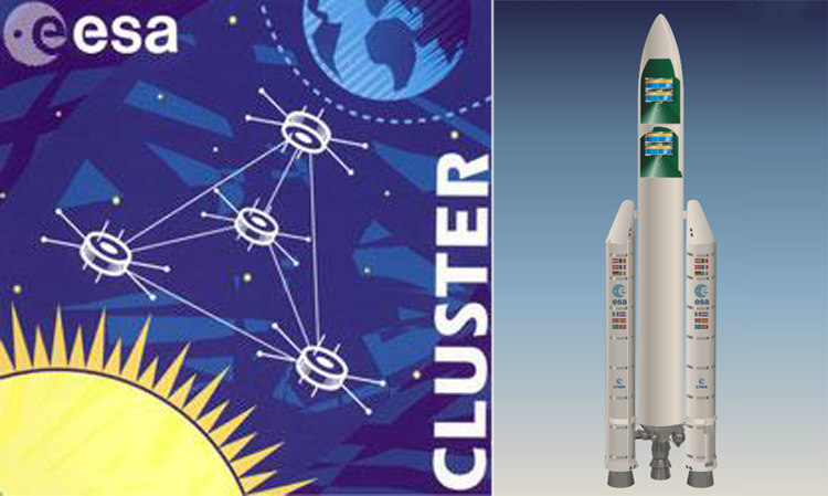 Cluster Insigna and Ariane 5 with Cluster