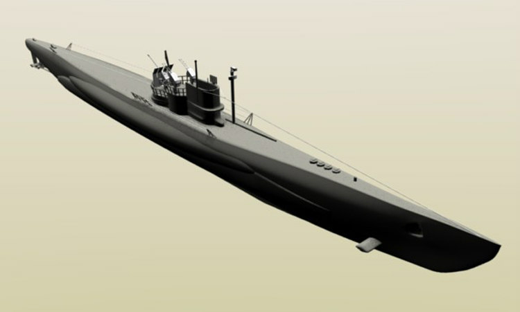 German Submarine U-1206