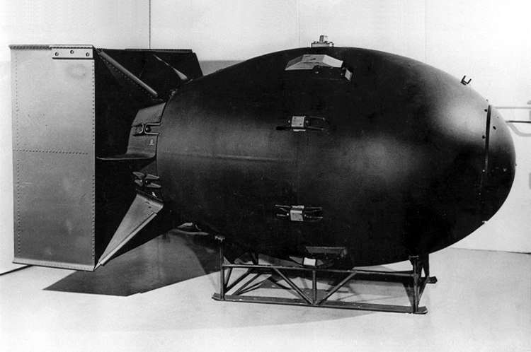 A Mockup of the Fat Man Nuclear Device