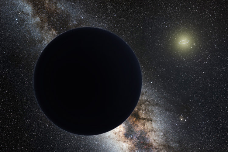 Artist's Impression of Planet Nine as an Ice Giant