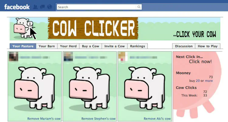 Cow Clicker Facebook game