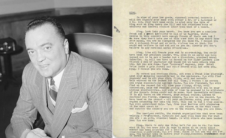 J. Edgar Hoover and Letter to Martin Luther King Jr.
