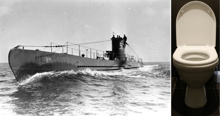 U-boat and toilet