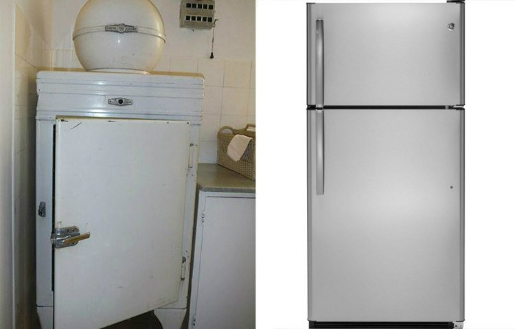 Old and New Refrigerator Doors