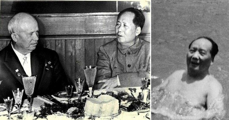 khrushchev and mao and swimming