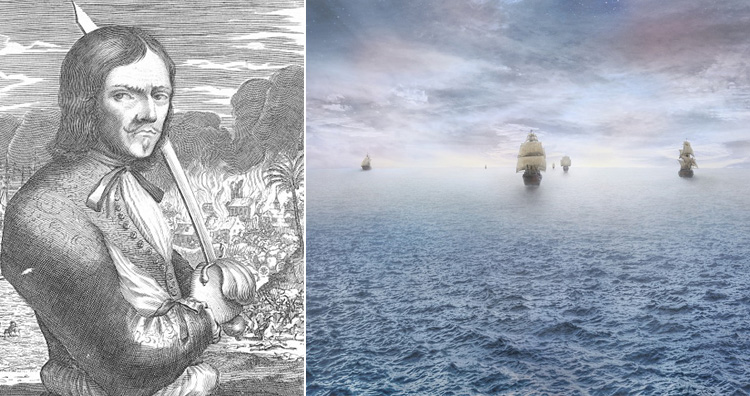 Francois Lollonais and pirate ship