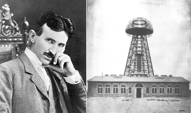 Nikola Tesla and Tesla Broadcast Tower