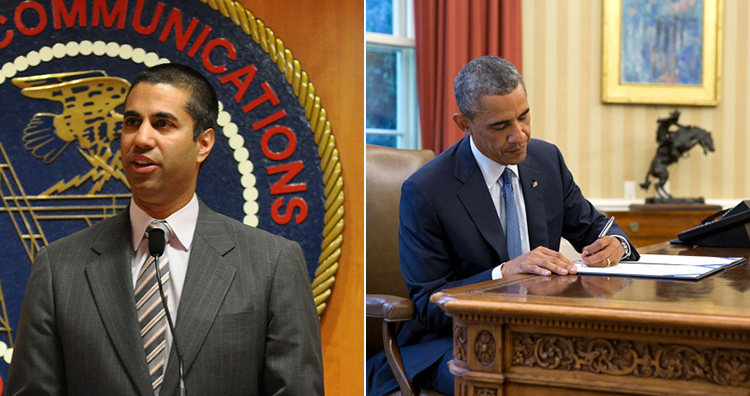 FCC chairman Pai and Obama