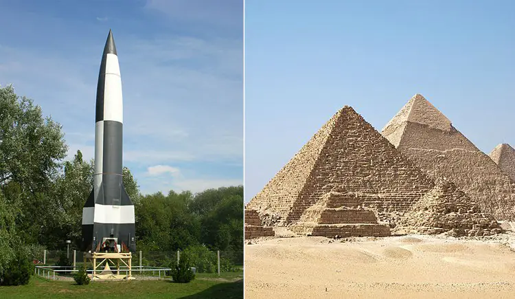 V-2 Rocket and Egyptian Pyramids