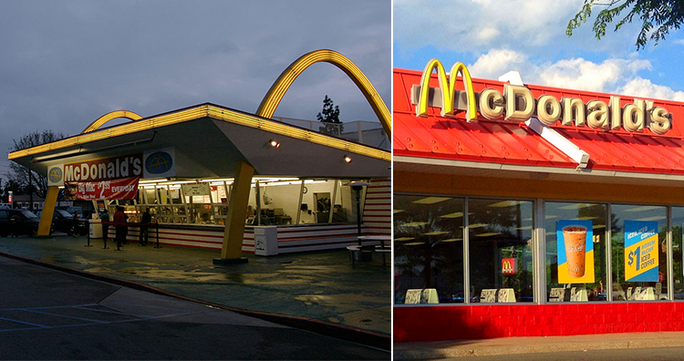 Mc Donalds Logo Before and Now