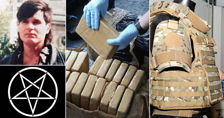 Narcosatanist drug smuggling and bulletproof vest