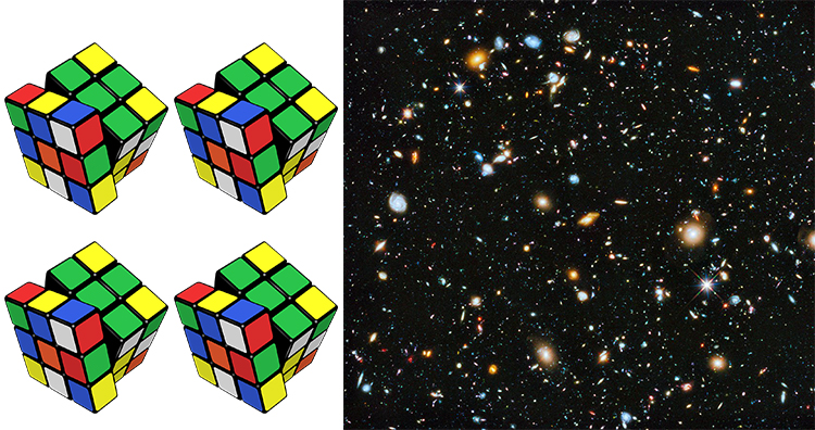 Four Rubik’s cube, Universe