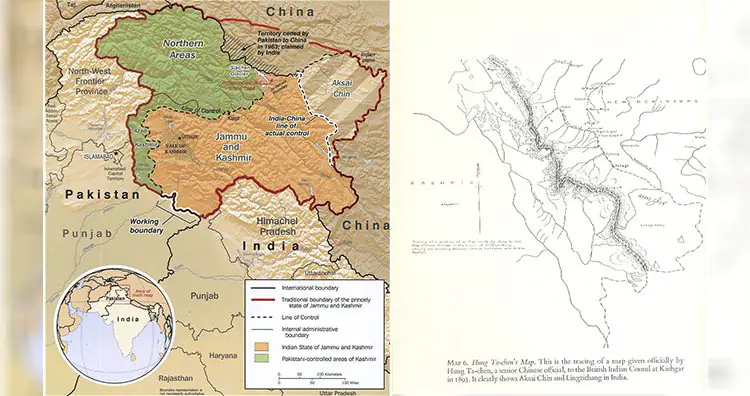 Kashmir map, Hung Ta Chen's Map