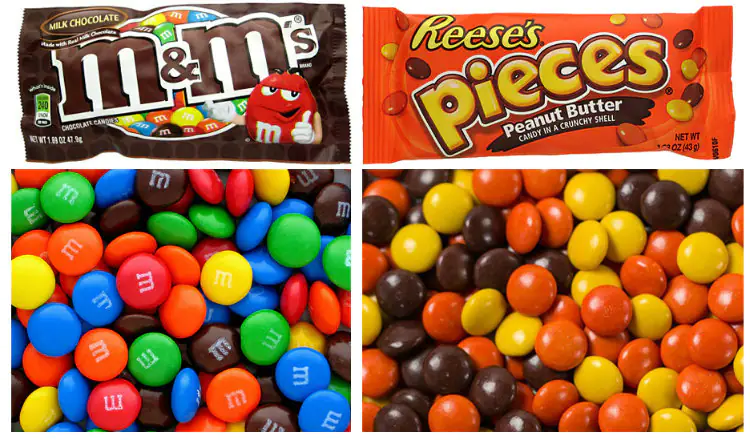 M&M's and Reese's Pieces