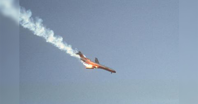 PSA182 seconds after the collision with Cessna 172