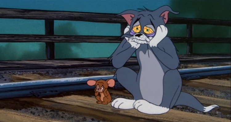 Tom and Jerry committed suicide scene from Blue Cat Blues