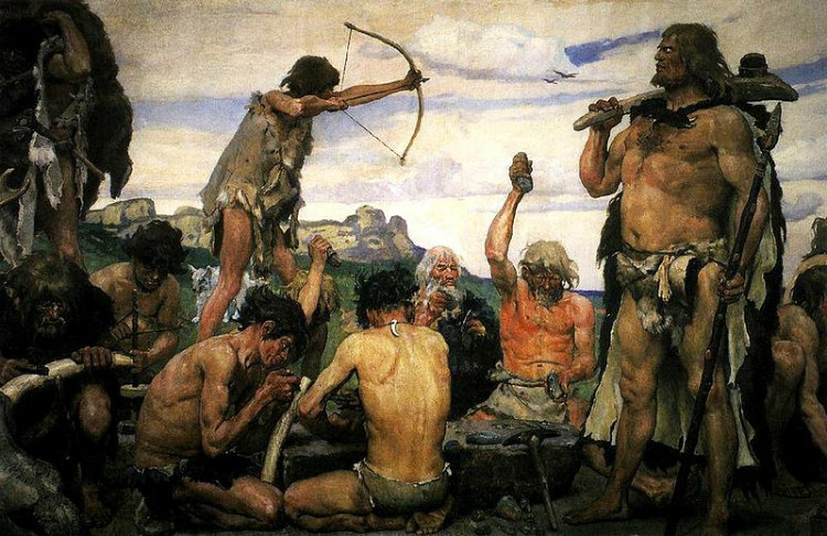 A Painting of the Stone Age, by Viktor Vasnetsov
