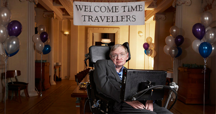 Stephen Hawking once held a champagne party in his room but publicized it after the event in a hope that time-travelers would know and attend his party.