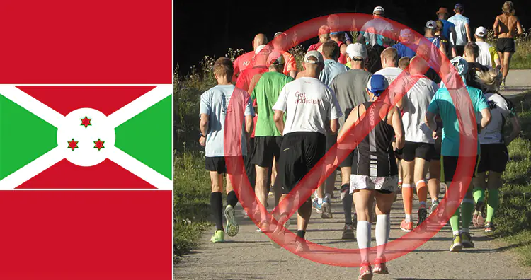 Burundi flag, Jogging group
