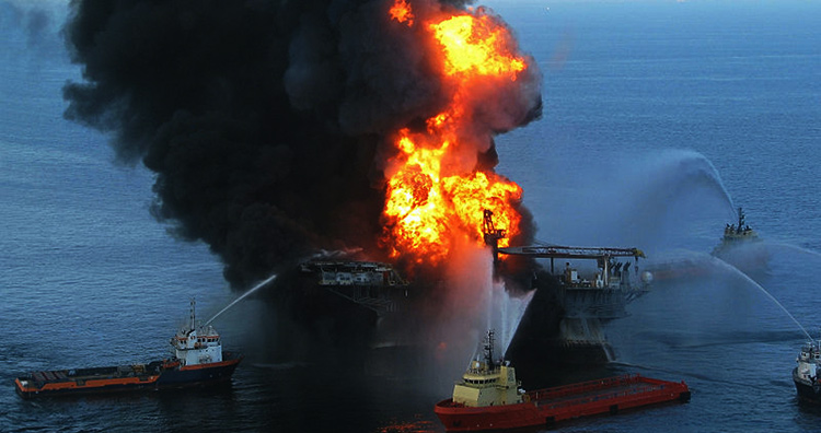 Engineering disasters: The rescue teams arrive at the Deepwater Horizon.