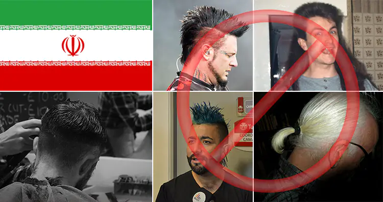 Iran Banned Western Hairstyles