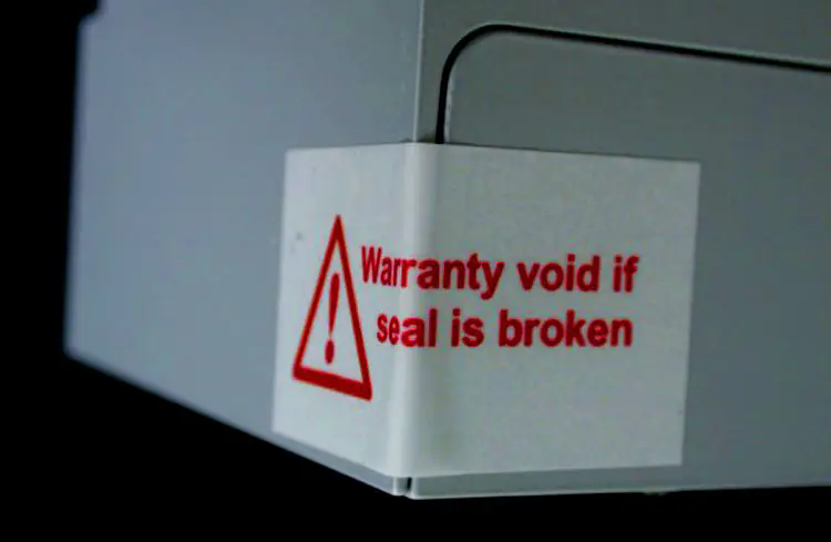 Warranty Void If Seal Broken