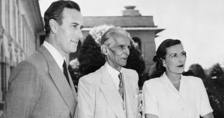 Lord and Lady Mountbatten meet Mr. Mohammed Ali Jinnah