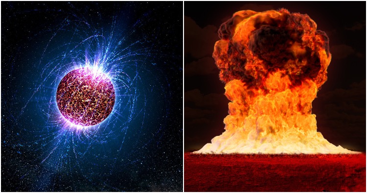 Neutron stars are so dense then a gummy bear dropped on its surface would create a force of 1000 nuclear bombs