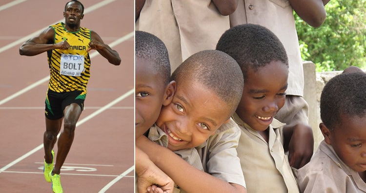 Bolt and Jamaica love