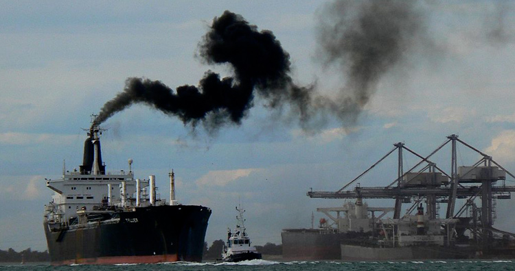 Ship pollution