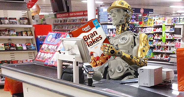 Robots taking over jobs