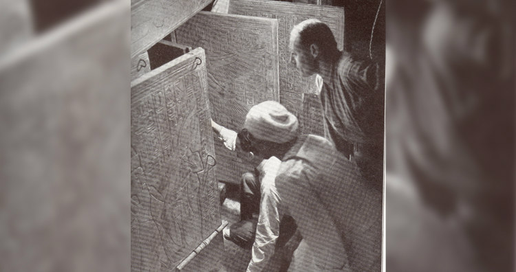 Howard Carter Opening King Tut's Tomb