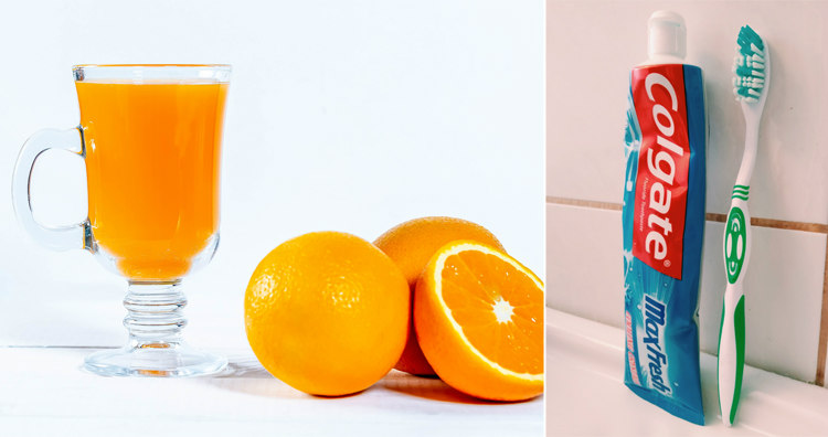 Orange Juice and Toothpaste