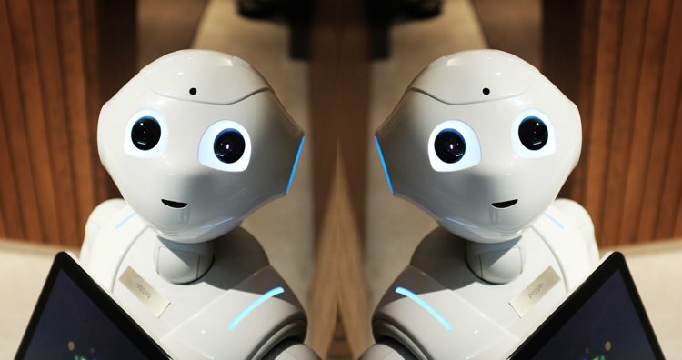 Semi-Humanoid Robot "Pepper" by SoftBank Robotics. (Not Facebook Bots) 