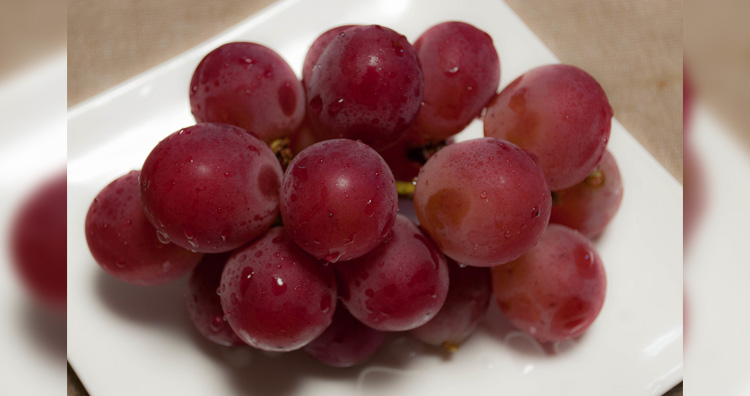 Ruby roman grapes